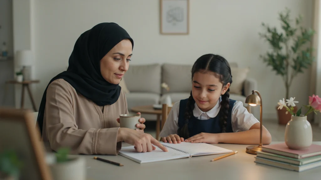 أم سعودية تدعم ابنتها في الدراسة بديلاً عن أسلوب المقارنة بين الأطفال في المدرسة