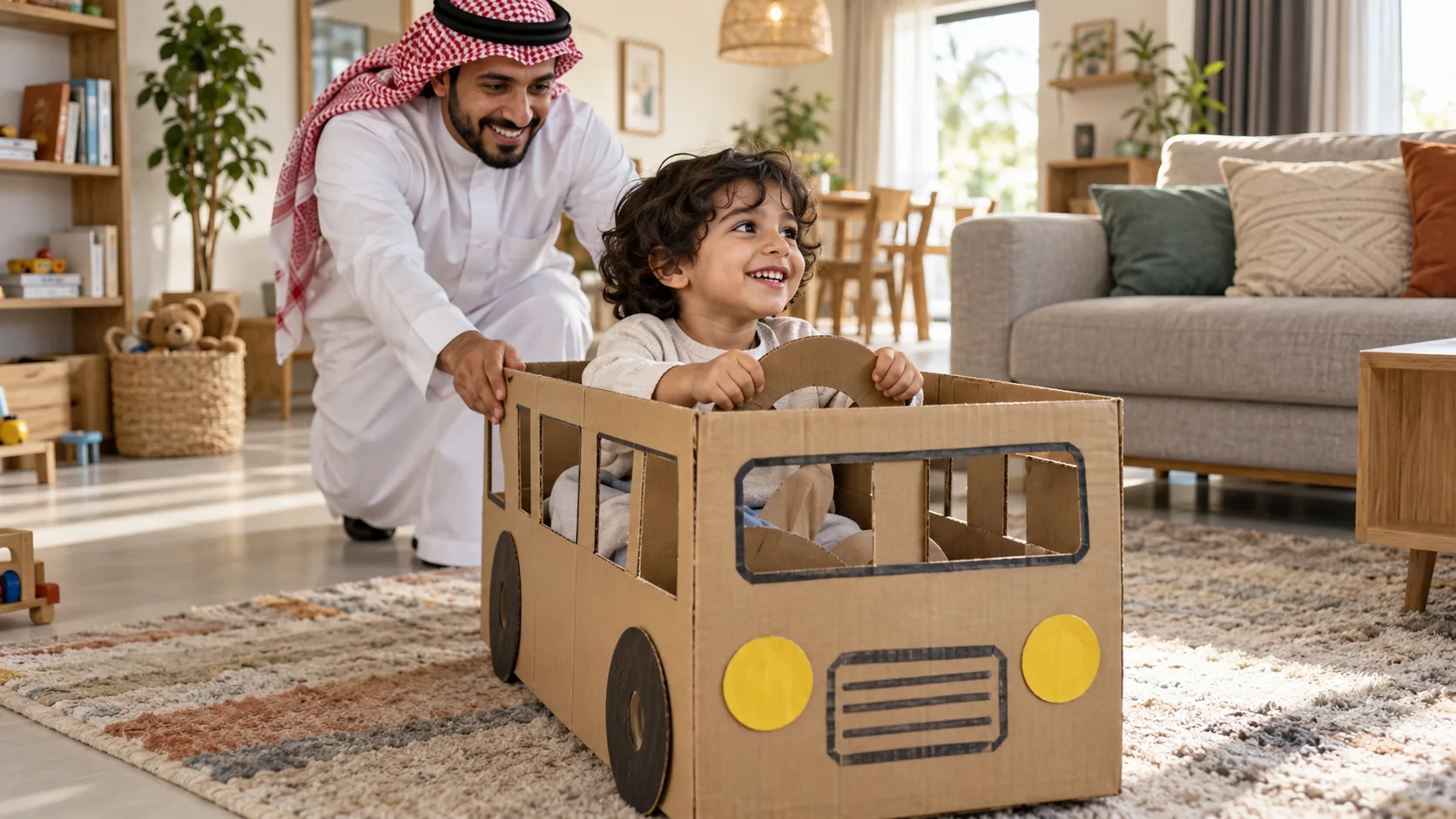 اللعب التخيلي للأطفال: فوائده وكيف تنمّيه في بيتك بلا تكلفة