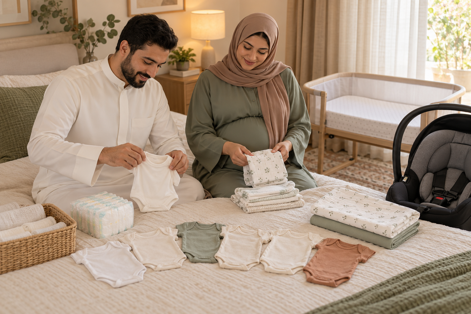 قائمة مستلزمات الرضيع الأساسية قبل الولادة